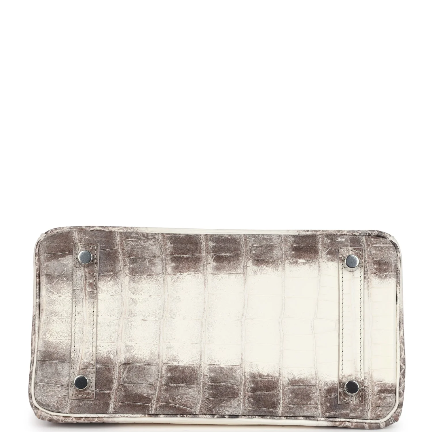 Replicate Hermes Birkin 25 Himalaya Niloticus Crocodile Palladium Hardware(1:1 replica)