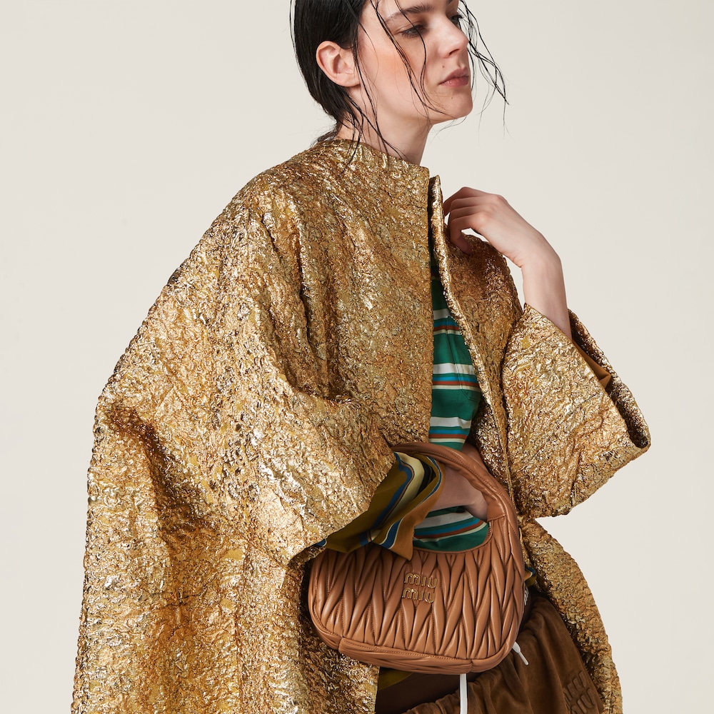 Replicate Wander matelassé nappa leather hobo bag(1:1 replica)