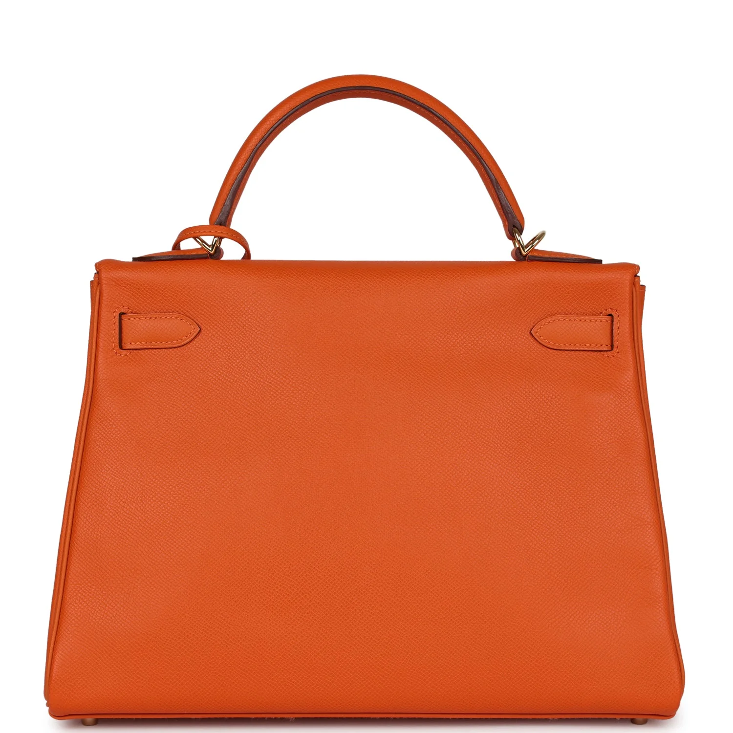 Replicate Hermes Kelly Retourne 32 Orange H Epsom Gold Hardware(1:1 replica)