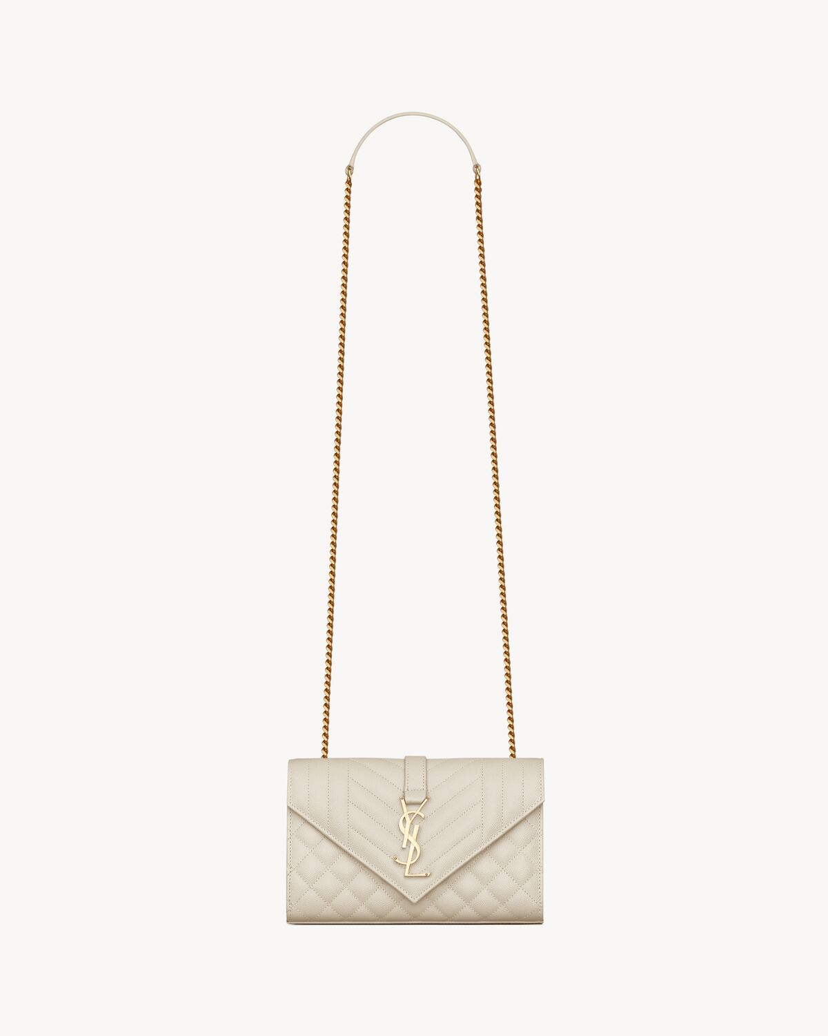 Replicate YSL Envelope Small in Quilted Grain De Poudre Embossed Leather(1:1 replica)