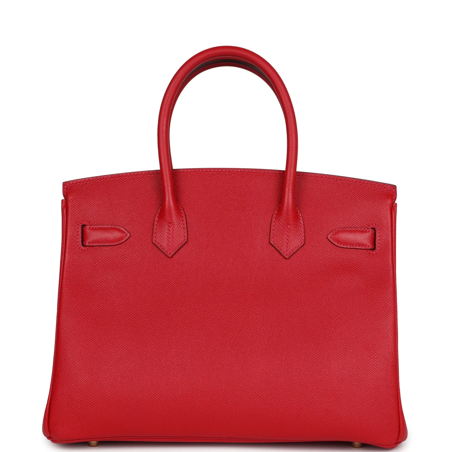 Replicate Hermes Birkin 30 Rouge Casaque Epsom Gold Hardware(1:1 replica)