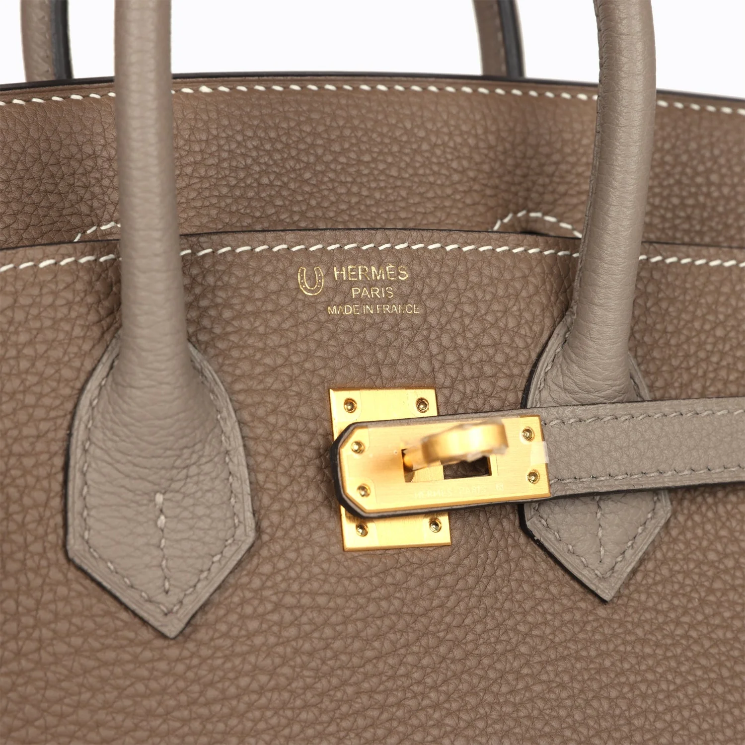 Replicate Hermes Special Order (HSS) Birkin 25 Etoupe and Etain Togo Brushed Gold Hardware(1:1 replica)