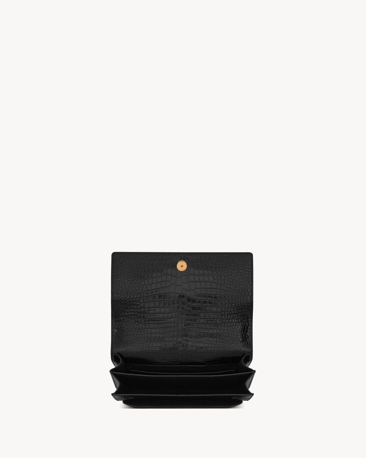 Replicate YSL Sunset Large in Crocodile-Embossed Leather(1:1 replica)