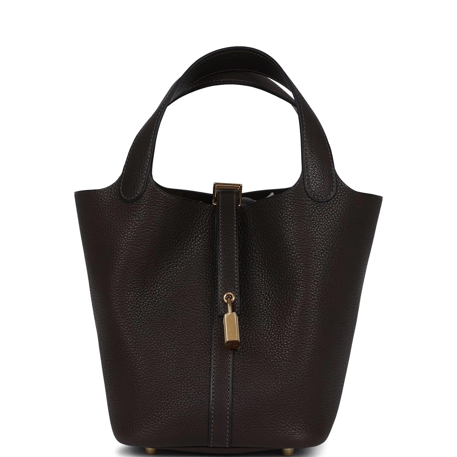 Replicate Hermes Picotin Lock 18 Ebene Barenia Faubourg Gold Hardware(1:1 replica)