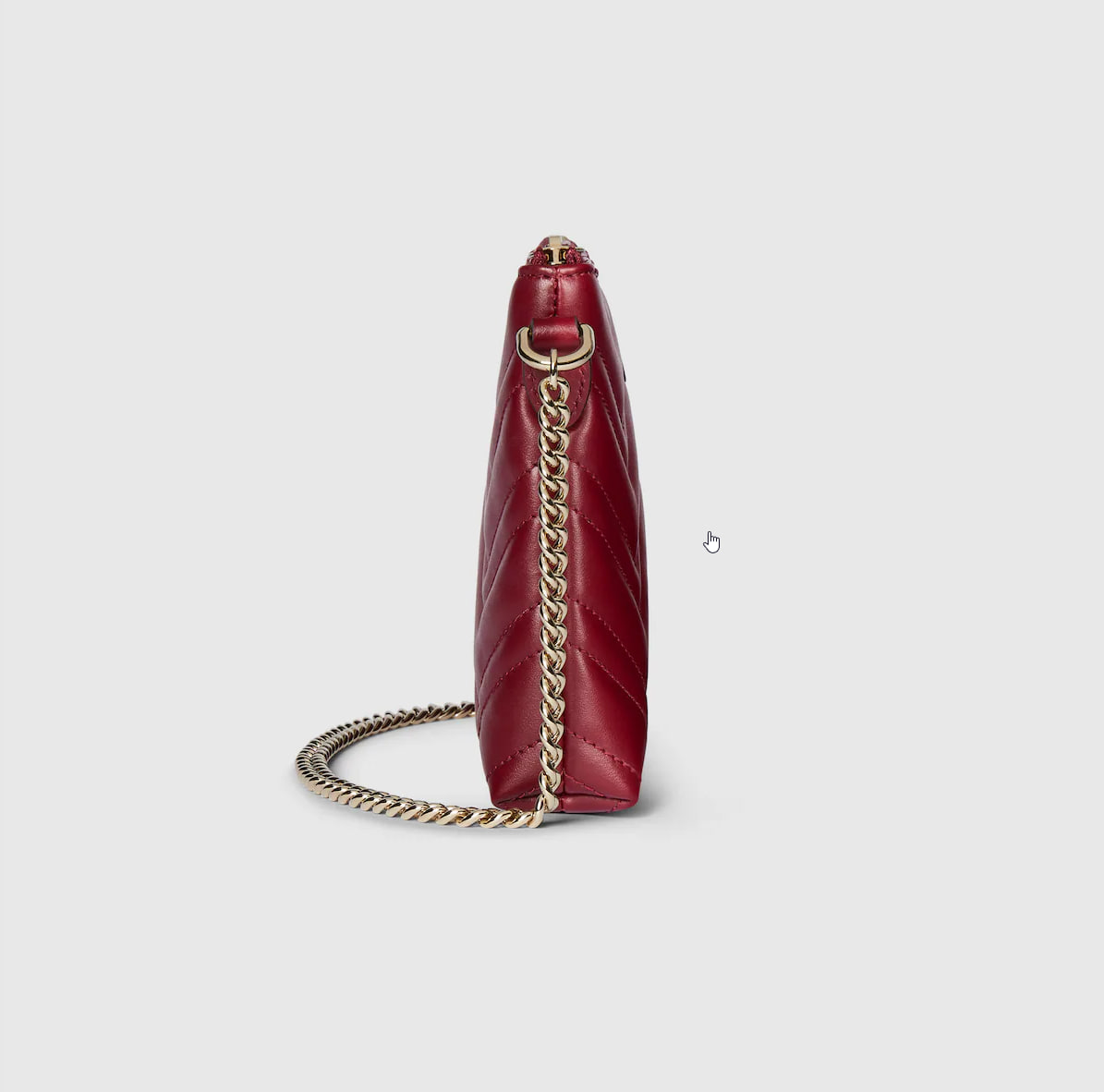 Replicate Gucci GG Marmont pochette with chain(1:1 replica)