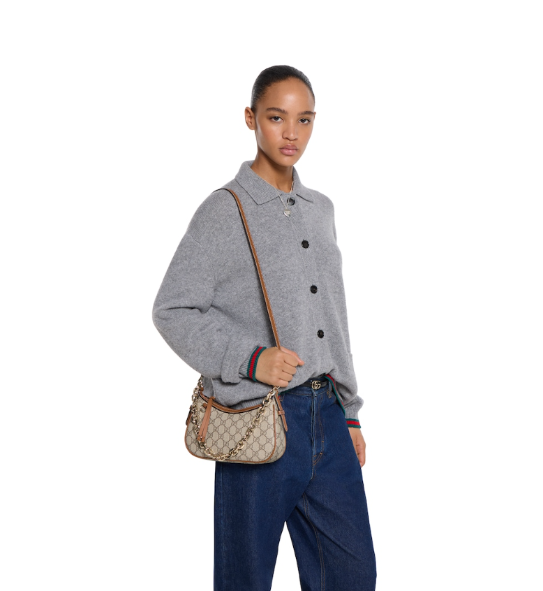 Replicate GG Emblem small shoulder bag Style ‎847447 FAD6L 9758   (1:1 replica)