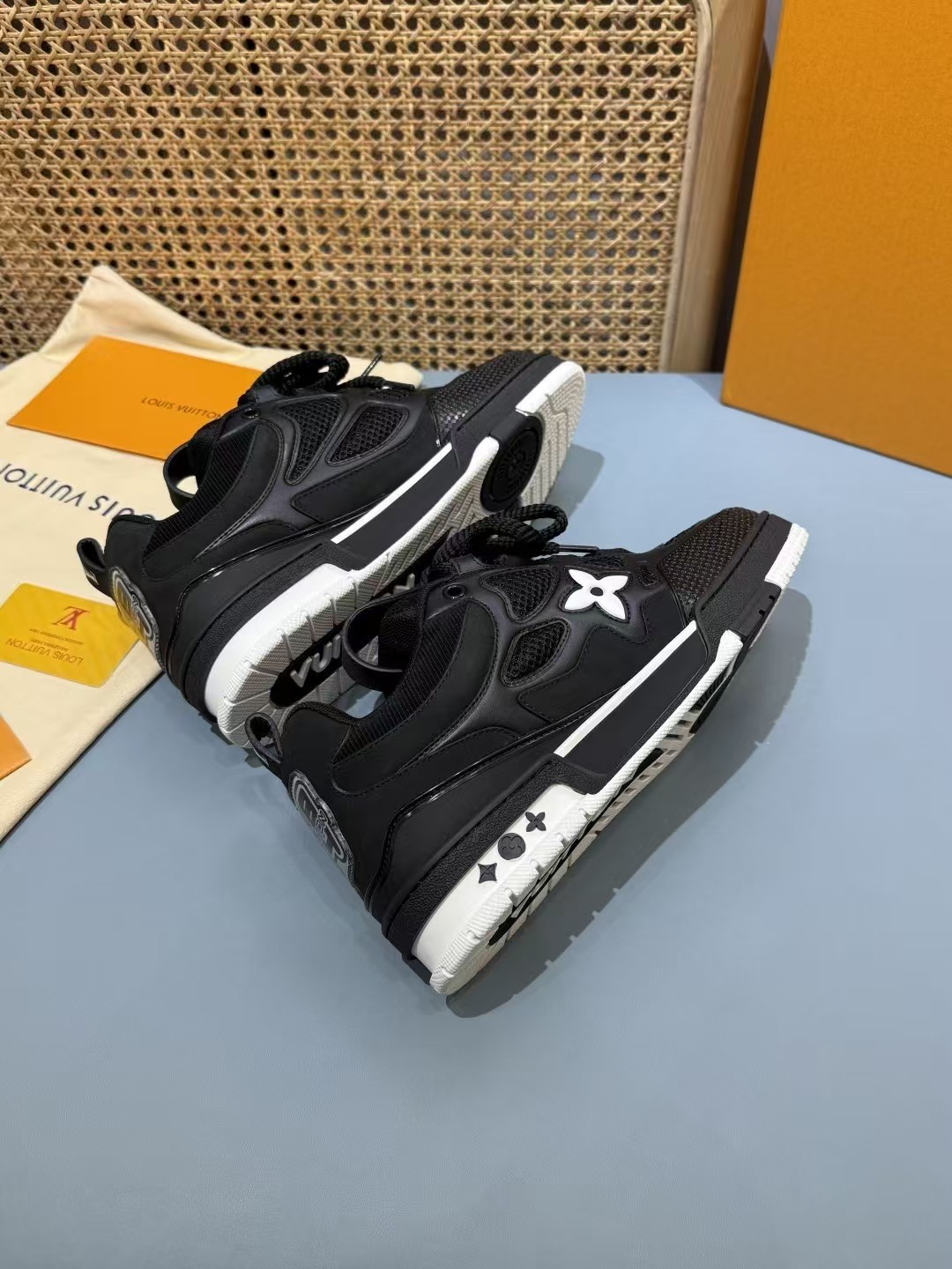 Louis Vuitton Skate Sneaker 'Black White' | Men's Size 6