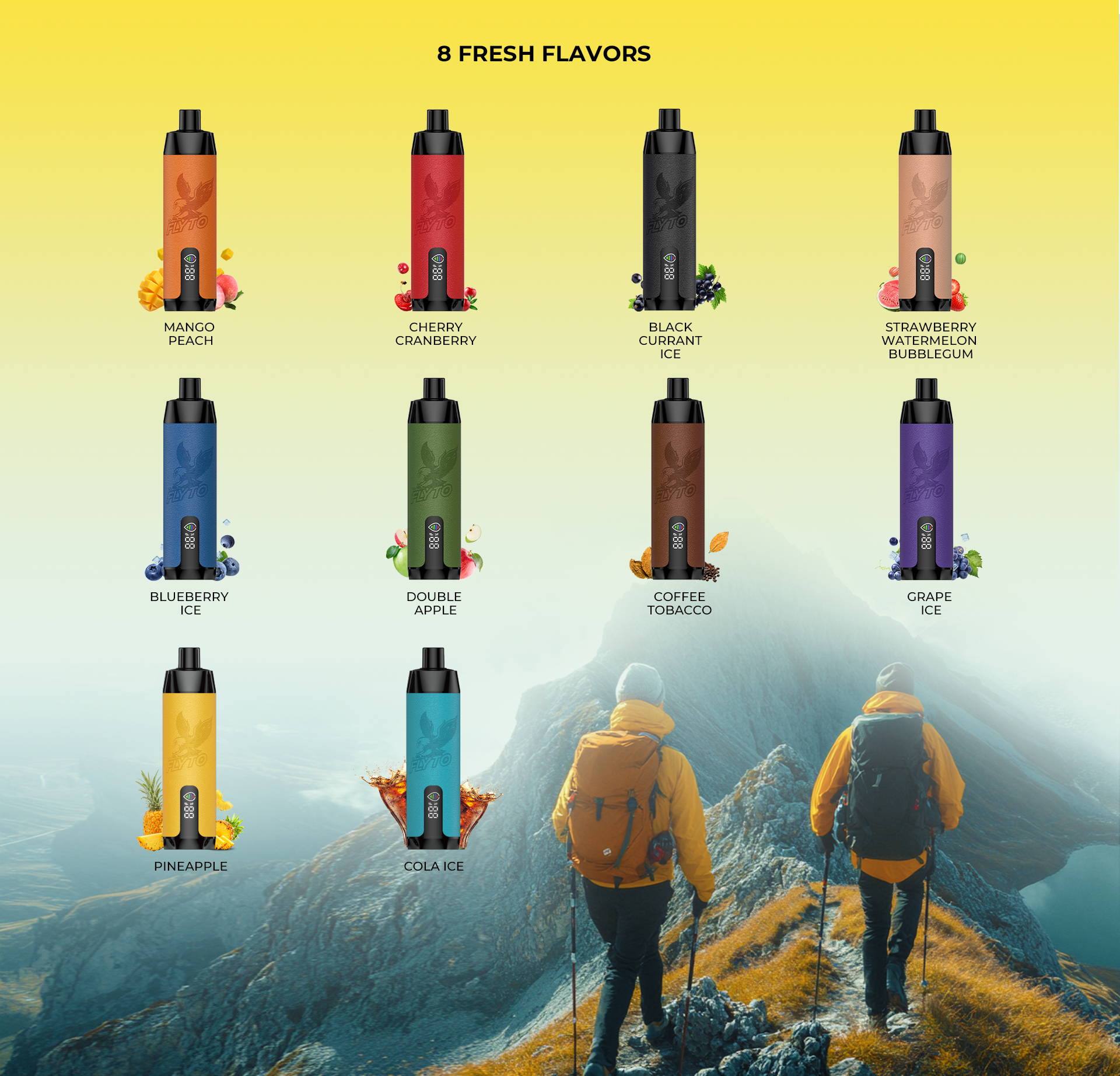 MT 12000 PUFFS-8 Flavors