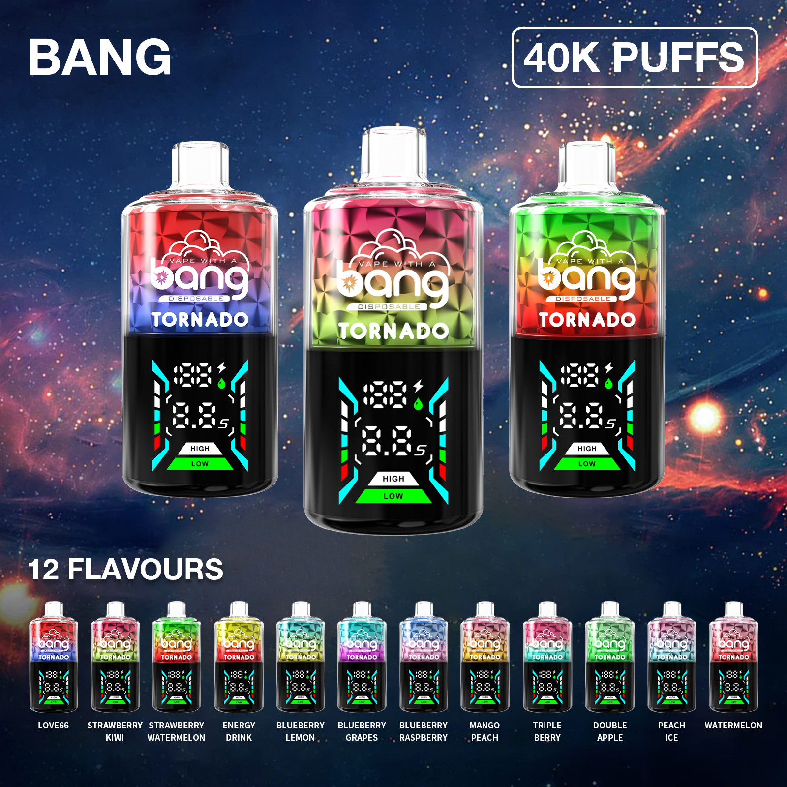 Bang Tornado 40000 Puffs Disposable Vape
