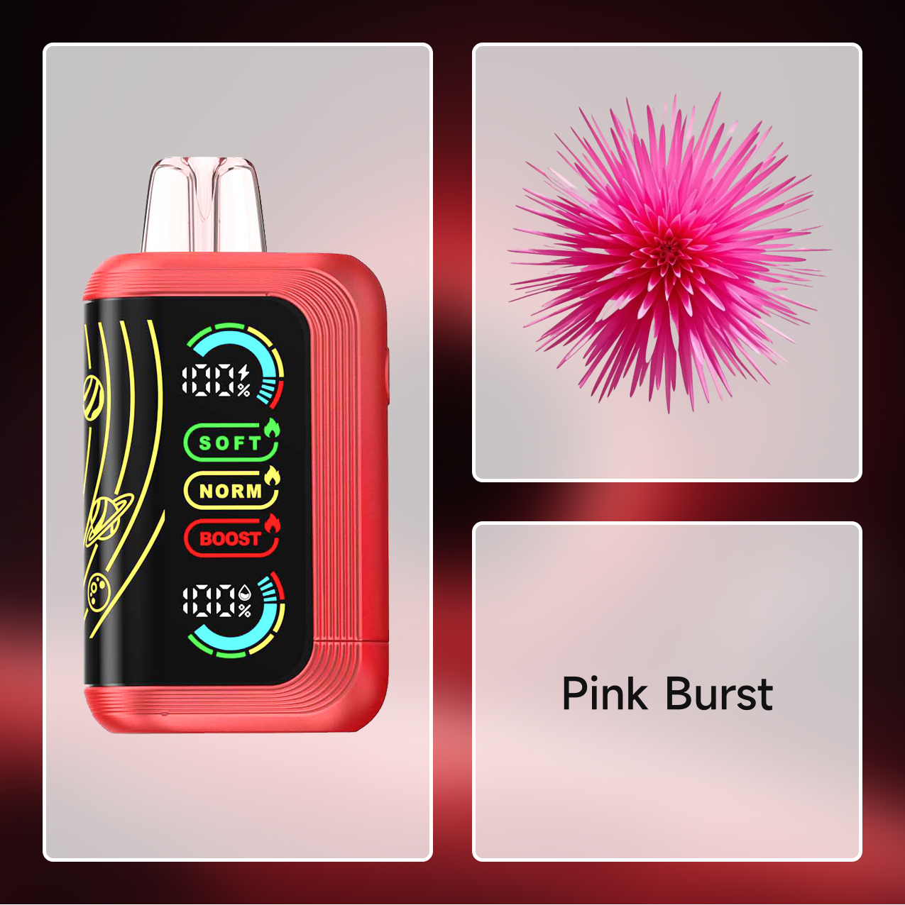 CD 30000 PUFFS-PINK BURST