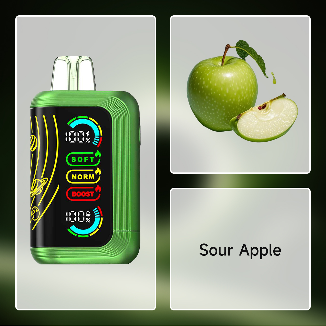 CD 30000 PUFFS-SOUR APPLE
