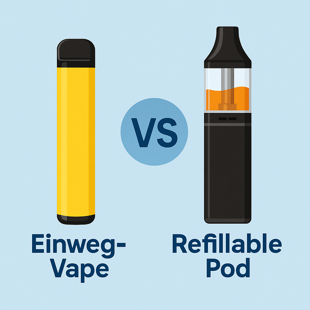 Einweg-Vape vs. Refillable Pod – Was ist besser für dich?