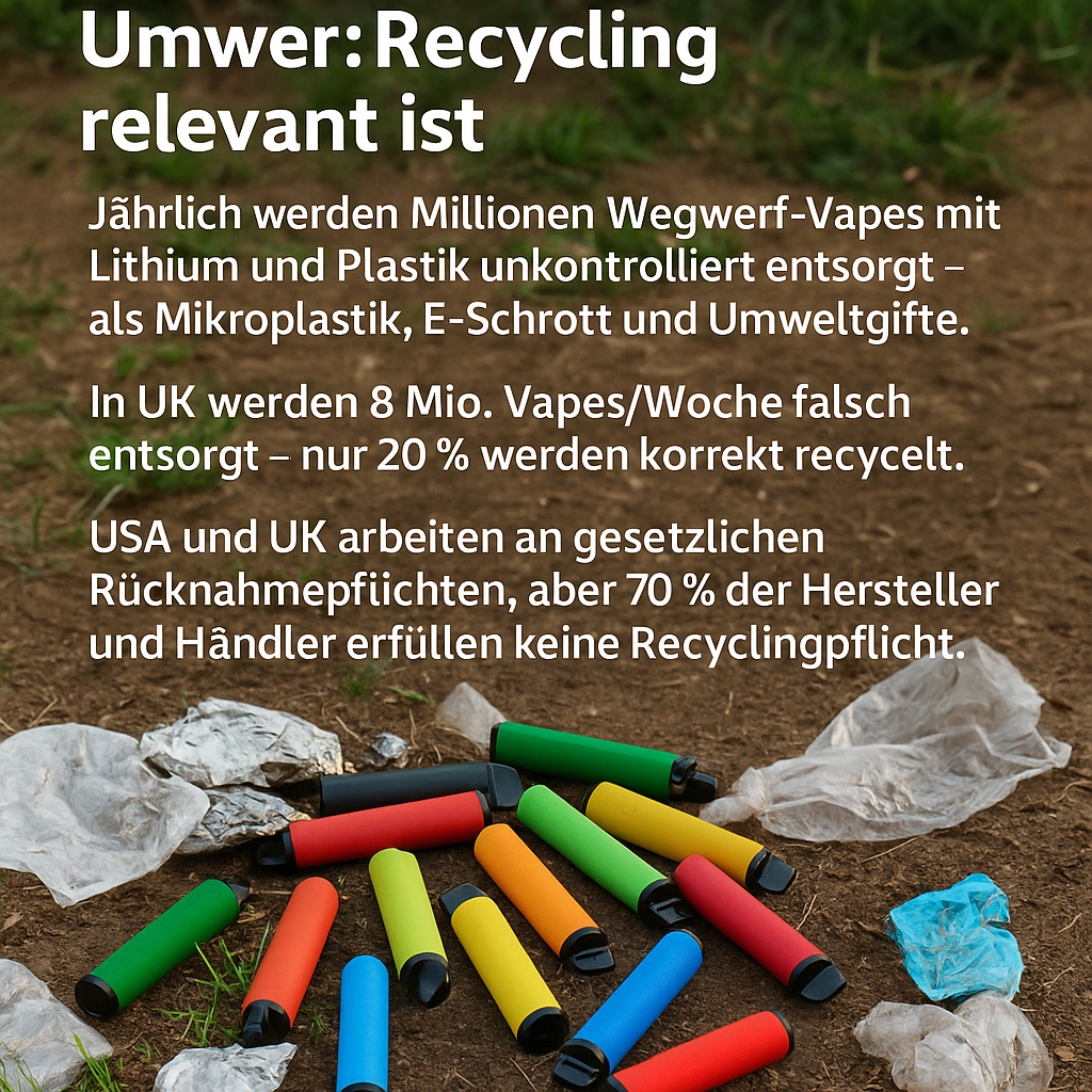Einweg-Vapes im Check: Nachhaltig, legal, informativ