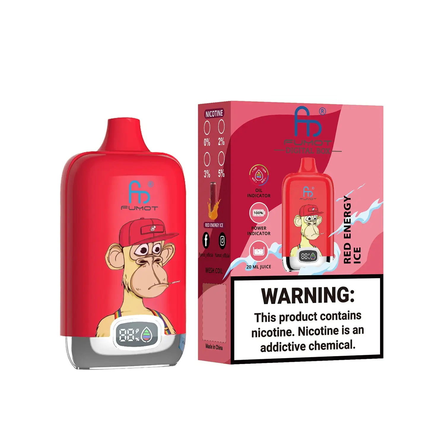 Tornado Vape 12000 - Red Energy Ice