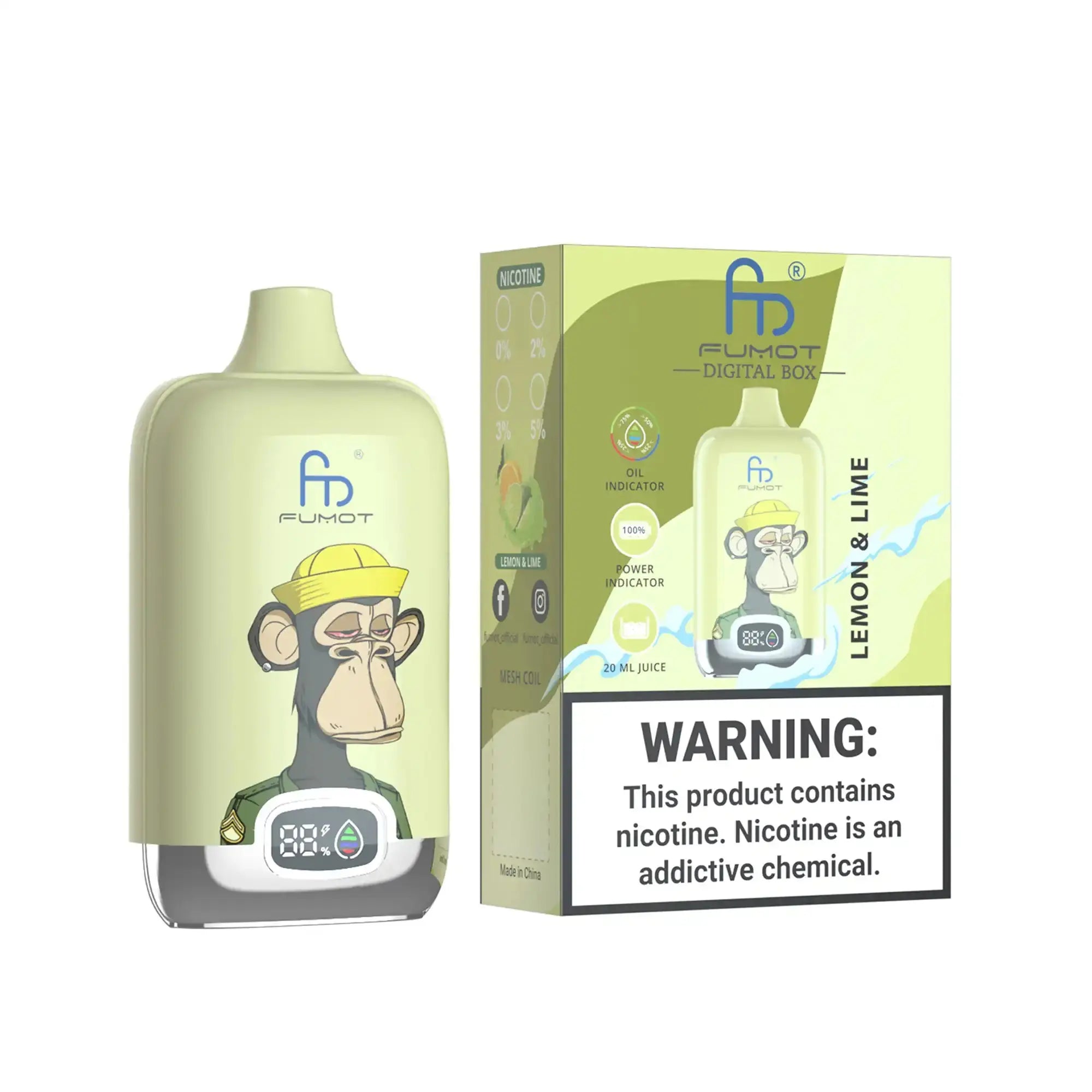 Tornado Vape 12000 - Lemon & Lime