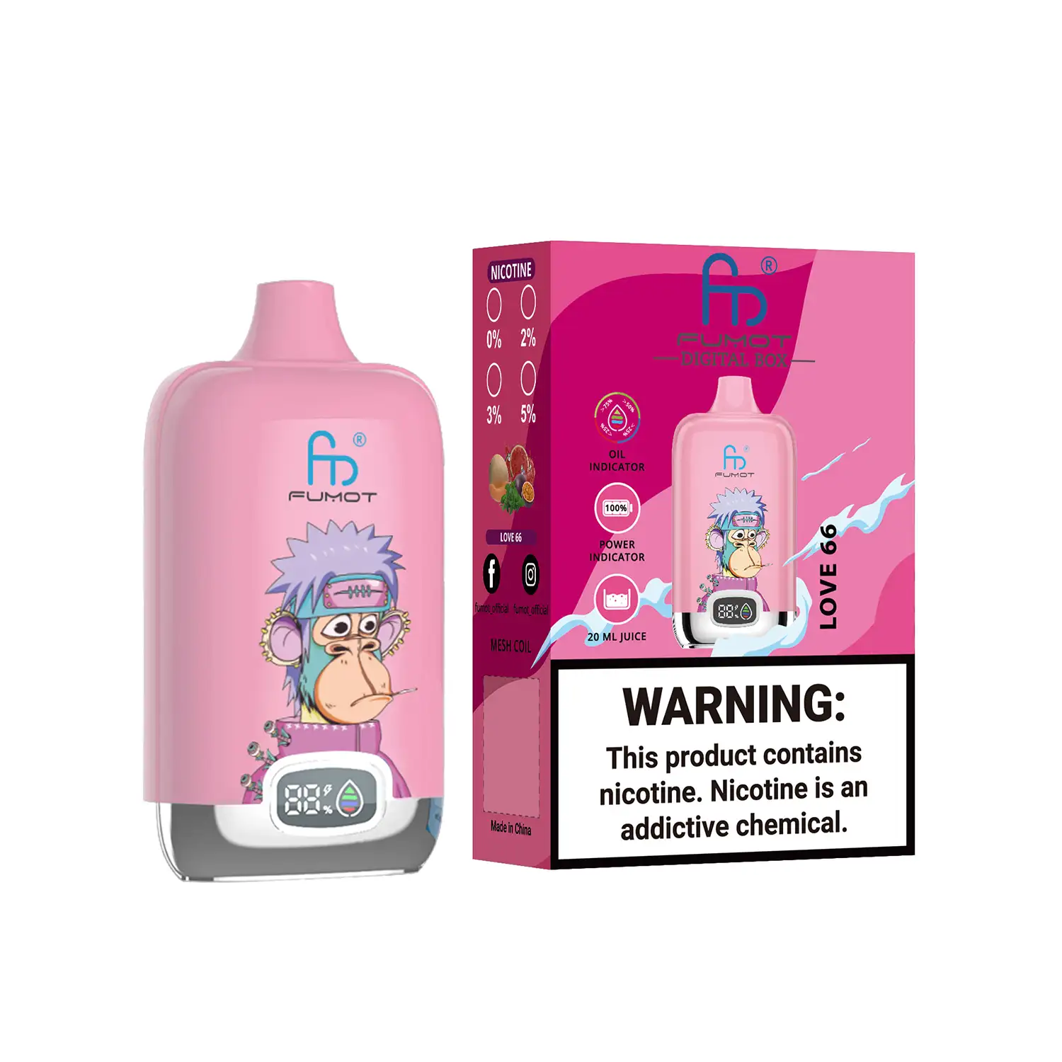 Tornado Vape 12000 - Love 66