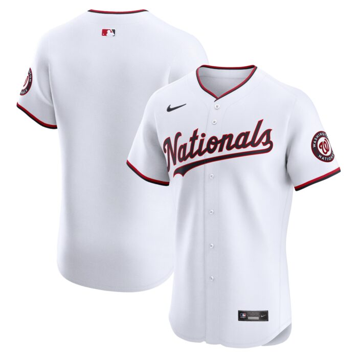 Men’s Washington Nationals Nike White Home Elite Jersey