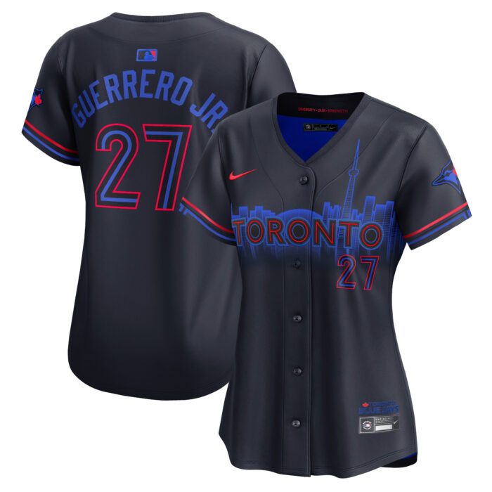 Women’s Toronto Blue Jays Vladimir Guerrero Jr. Nike Navy 2024 City Connect Limited Player Jersey