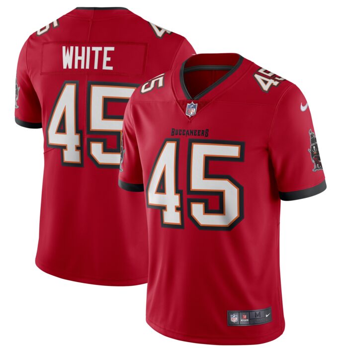 Men’s Tampa Bay Buccaneers Devin White Nike Red Vapor Limited Jersey