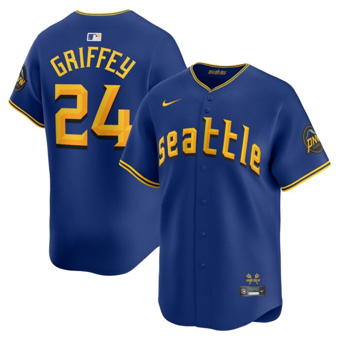 Men’s Seattle Mariners Ken Griffey Jr. Nike Royal City Connect Retired Player Jersey