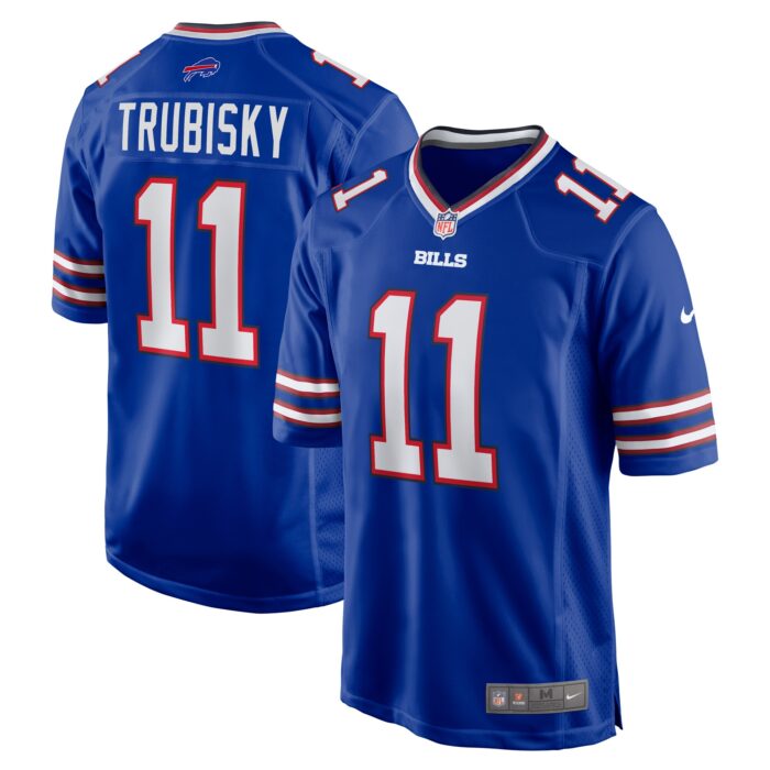 Men’s Buffalo Bills Mitchell Trubisky Nike Royal Game Jersey