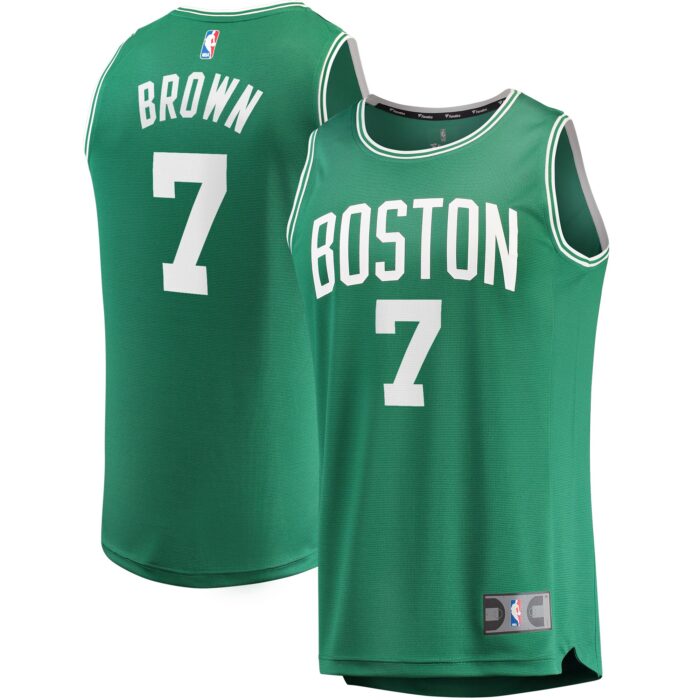 Youth Boston Celtics Jaylen Brown Fanatics Kelly Green Fast Break Player Replica Jersey – Icon Edition