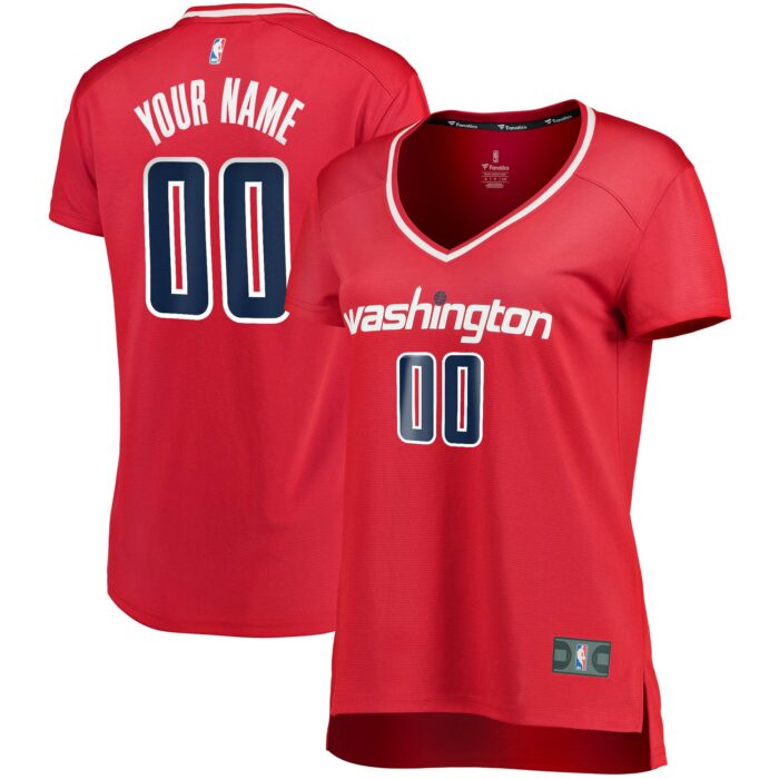 Women’s Washington Wizards Fanatics Red Fast Break Custom Jersey – Icon Edition
