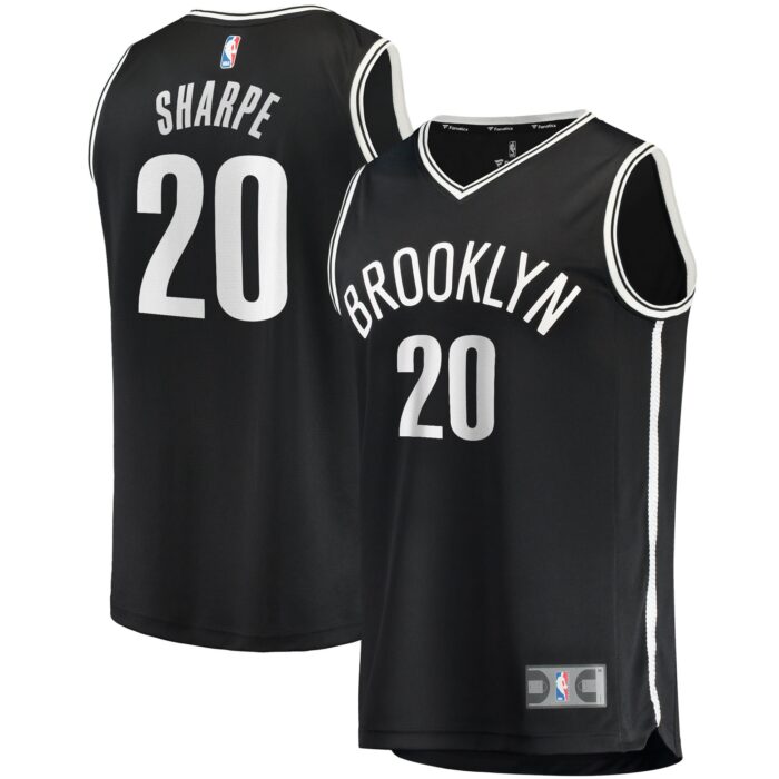 Men’s Brooklyn Nets Day’Ron Sharpe Fanatics Black Fast Break Replica Jersey – Icon Edition