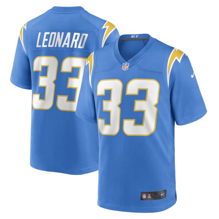 Men’s Los Angeles Chargers Deane Leonard Nike Powder Blue Game Player Jersey