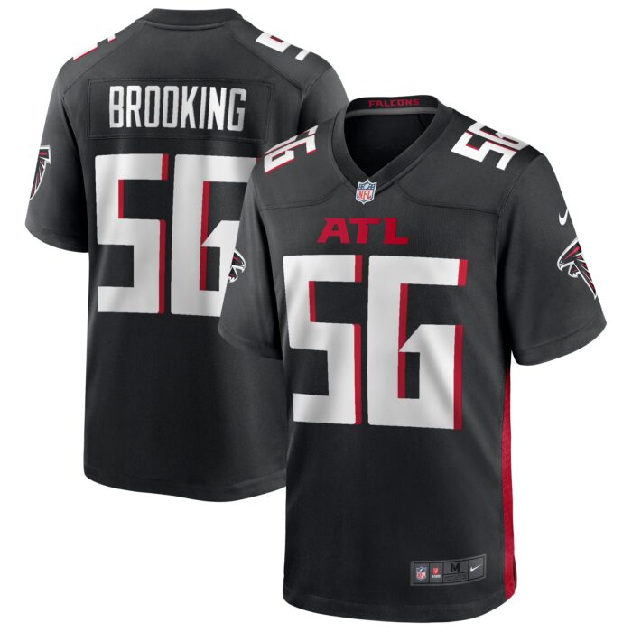 Men’s Atlanta Falcons Keith Brooking Nike Black Game Retired Player Jersey