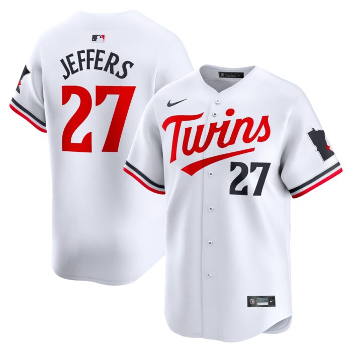 Men’s Minnesota Twins Ryan Jeffers Nike White Home Limited Player Jersey