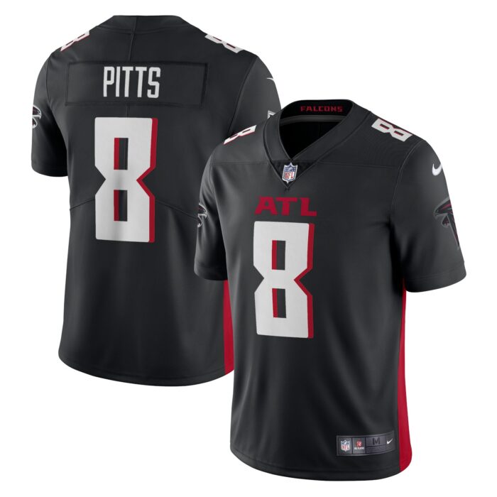 Men’s Atlanta Falcons Kyle Pitts Nike Black Vapor Limited Jersey