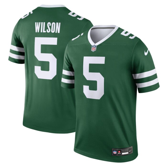 Men’s New York Jets Garrett Wilson Nike Legacy Green Legend Jersey