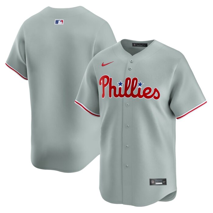 Men’s Philadelphia Phillies  Nike Gray Away Limited Jersey