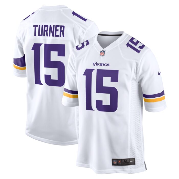 Men’s Minnesota Vikings Dallas Turner Nike White Game Jersey