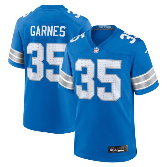 Men’s Detroit Lions Chelen Garnes Nike Blue Game Jersey