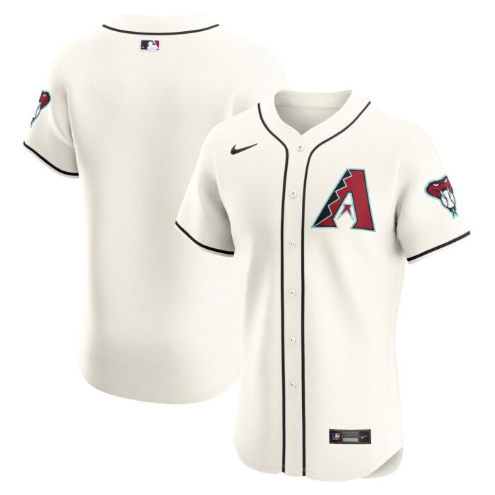 Men’s Arizona Diamondbacks  Nike Cream Elite Jersey