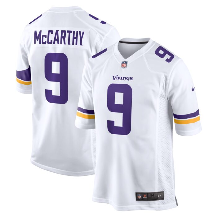 Men’s Minnesota Vikings J.J. McCarthy Nike White Game Jersey