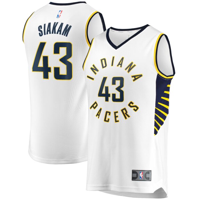 Youth Indiana Pacers Pascal Siakam Fanatics White Fast Break Player Jersey – Association Edition