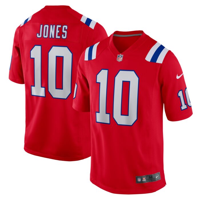 Men’s New England Patriots Mac Jones Nike Red Game Jersey