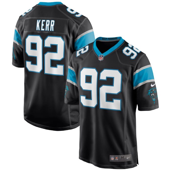 Men’s Carolina Panthers Zach Kerr Nike Black Game Jersey