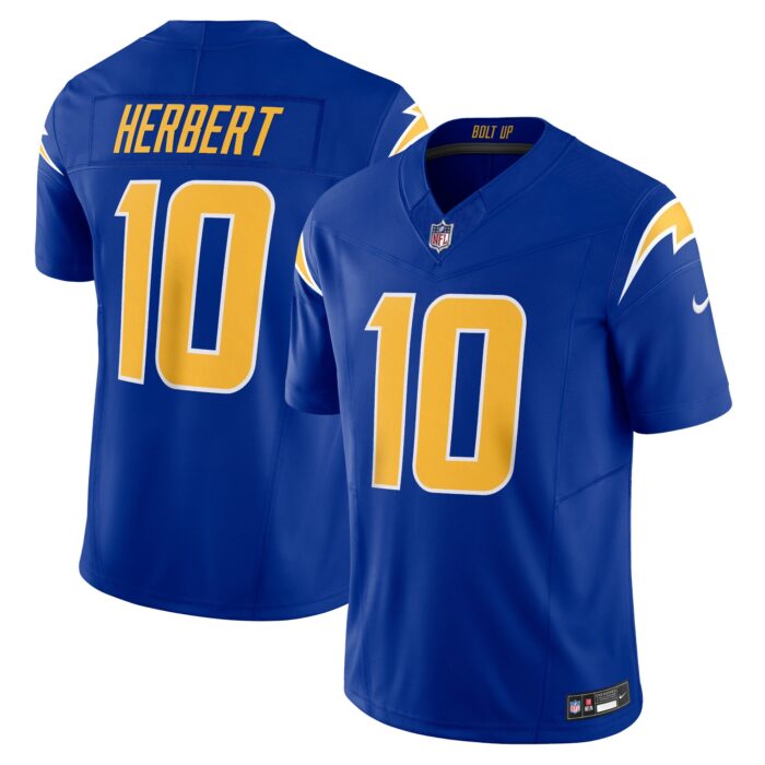 Men’s Los Angeles Chargers Justin Herbert Nike Royal Vapor F.U.S.E. Limited Jersey
