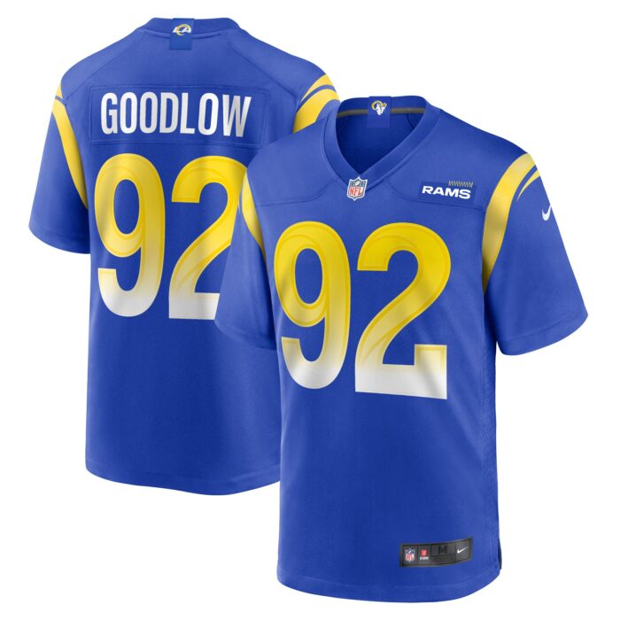 Men’s Los Angeles Rams Anthony Goodlow Nike Royal Game Jersey