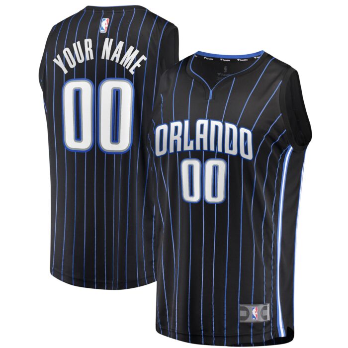 Men’s Orlando Magic Fanatics Black Fast Break Custom Jersey – Icon Edition