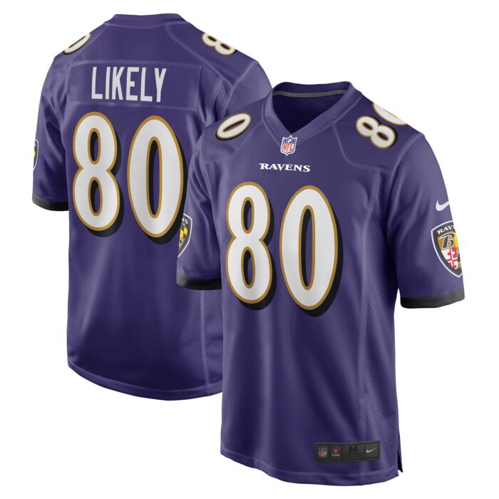 Men’s Baltimore Ravens Isaiah Likely Nike Purple Player Game Jersey