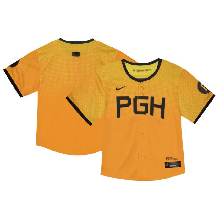 Toddler Pittsburgh Pirates  Nike Yellow City Connect Limited Jersey