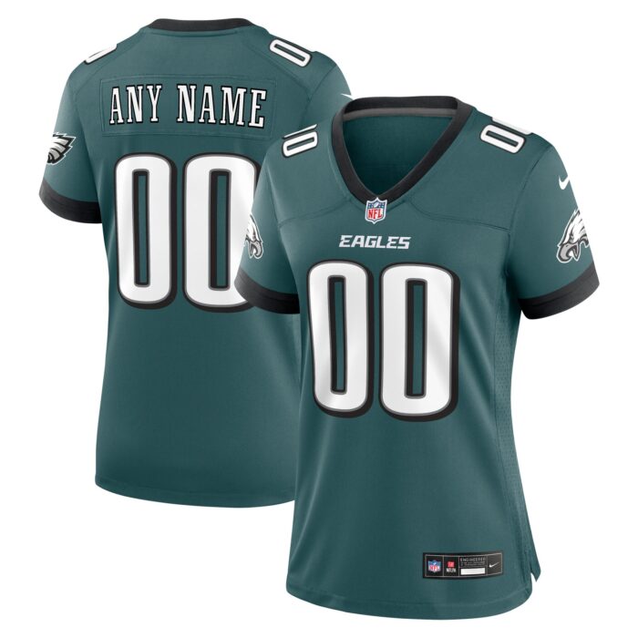 Women’s Philadelphia Eagles Nike Midnight Green Custom Game Jersey