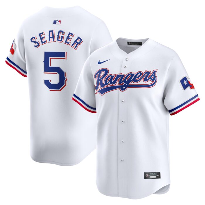 Youth Texas Rangers Corey Seager Nike White Home Limited Jersey