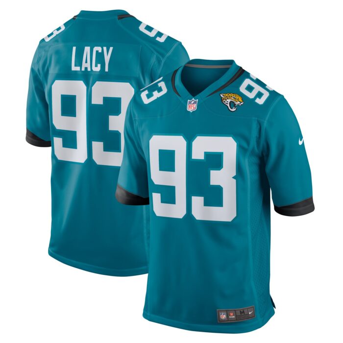 Men’s Jacksonville Jaguars Tyler Lacy Nike Teal Team Game Jersey