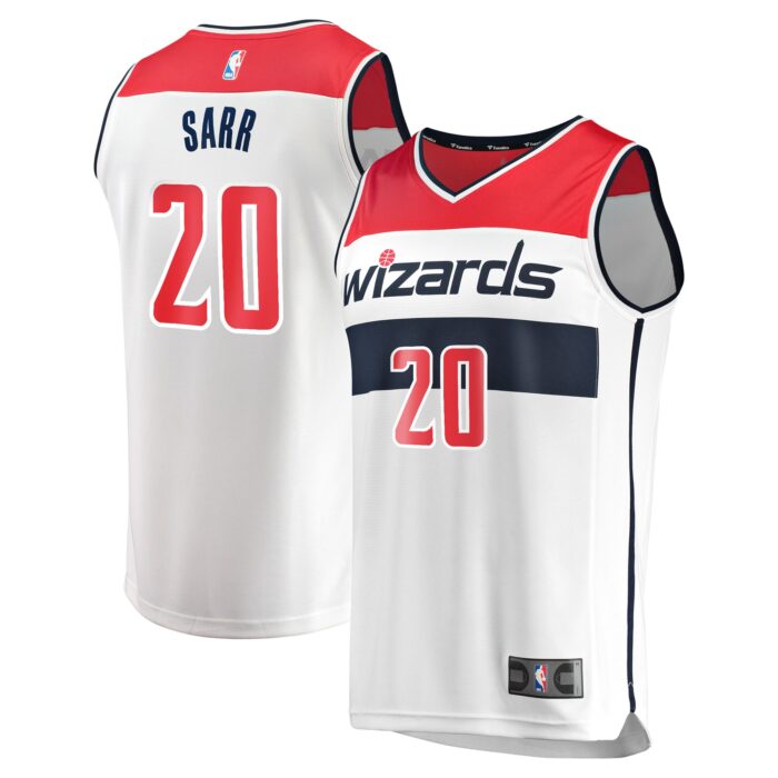 Men’s Washington Wizards Alexandre Sarr Fanatics White Fast Break Replica Player Jersey – Association Edition